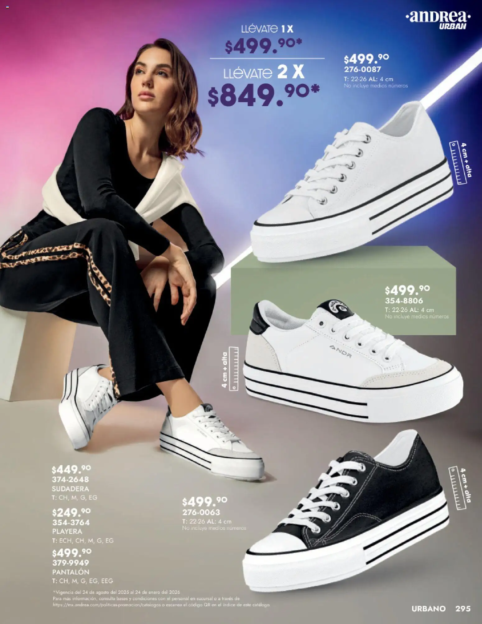 Nuevas ofertas de Andrea válidas en toda la República Mexicana desde el 24.08.2025. ¡Encuentra las mejores ofertas en Andrea - Catálogo Calzado Dama! | Página: 295