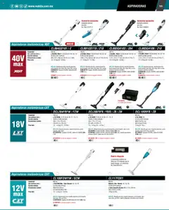 Vista previa de Makita - Catálogo, nuevo folleto de la tienda, válido en México a partir del 04.09.2025 | Página: 101 | Productos: Maleta, Cargador, Aspiradora, Batería