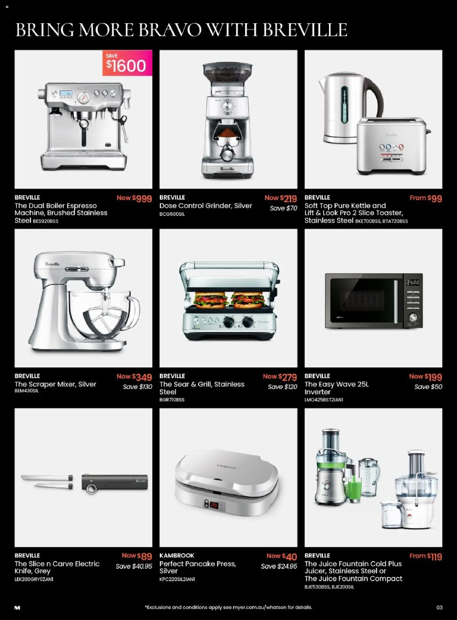 Myer catalogue - valid from 17.11.2025 | Page: 3 | Products: Juice, Fountain, Kettle
