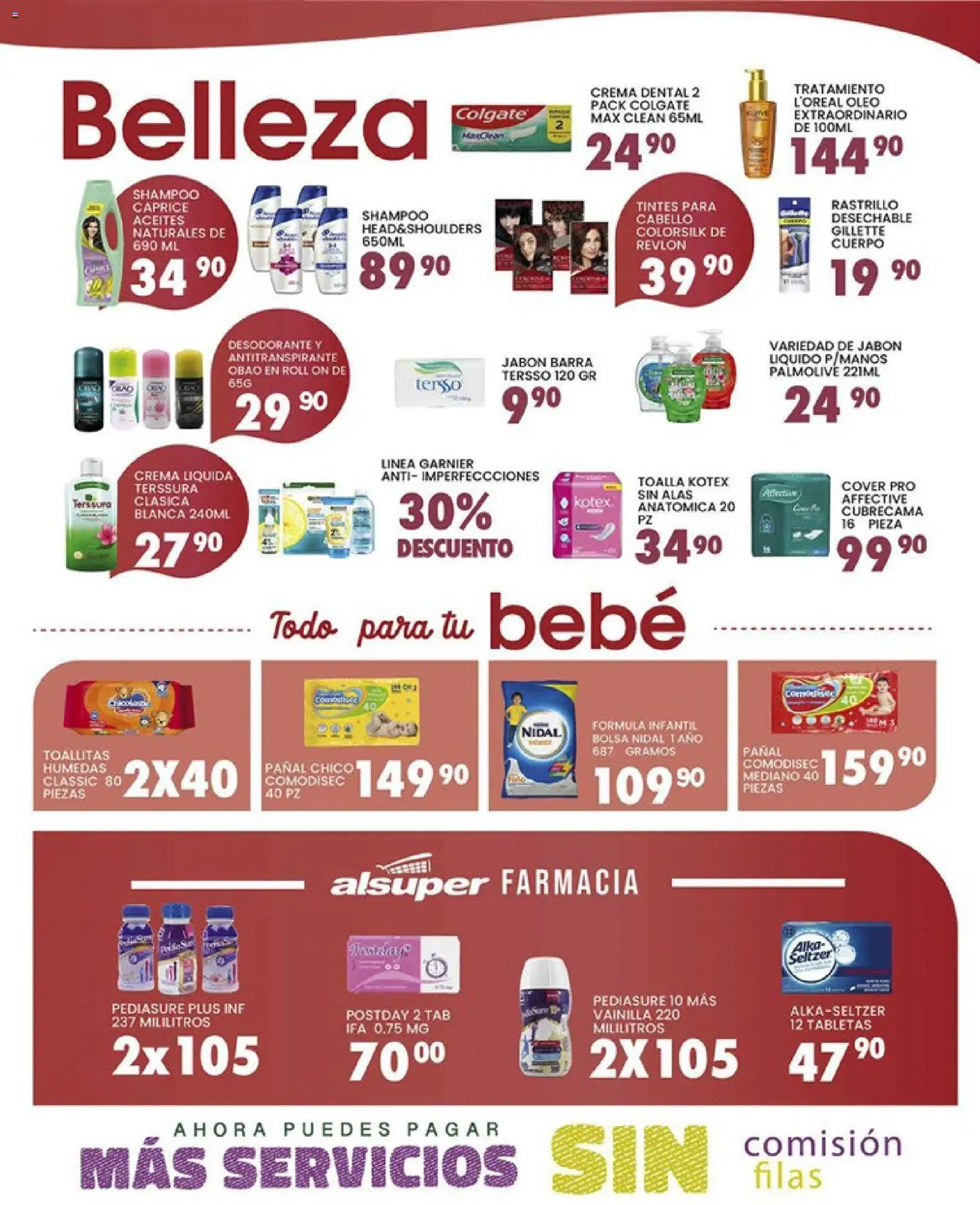 Nuevas ofertas de Alsuper válidas en toda la República Mexicana desde el 07.04.2026. ¡Encuentra las mejores ofertas en Alsuper folleto Saltillo! | Página: 4 | Productos: Desodorante, Bolsa, Rastrillo, Jabón