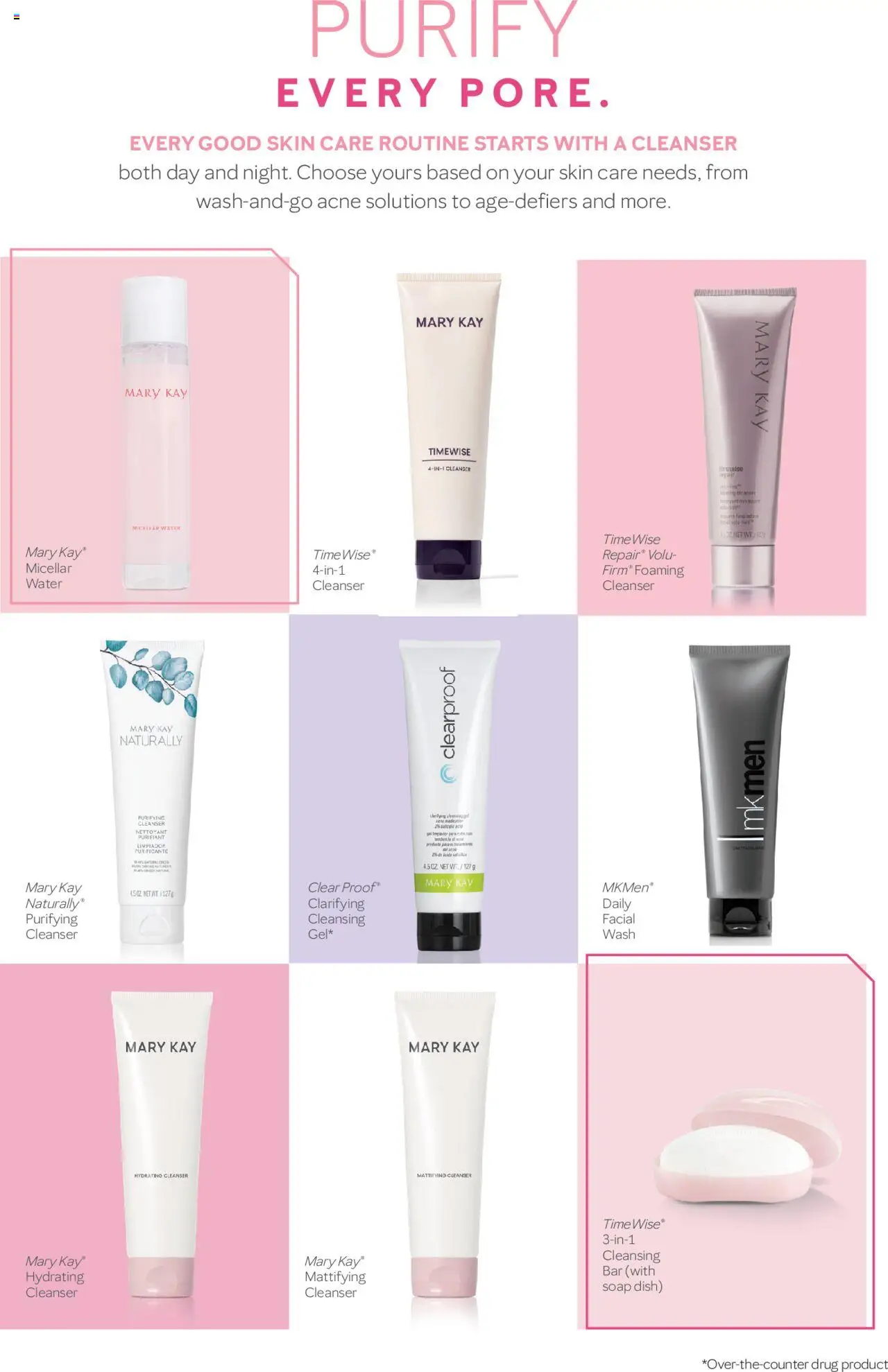 Mary Kay Skincare 101 - valid from 16.11.2024 | Page: 21 | Products: Micellar water, Soap, Water