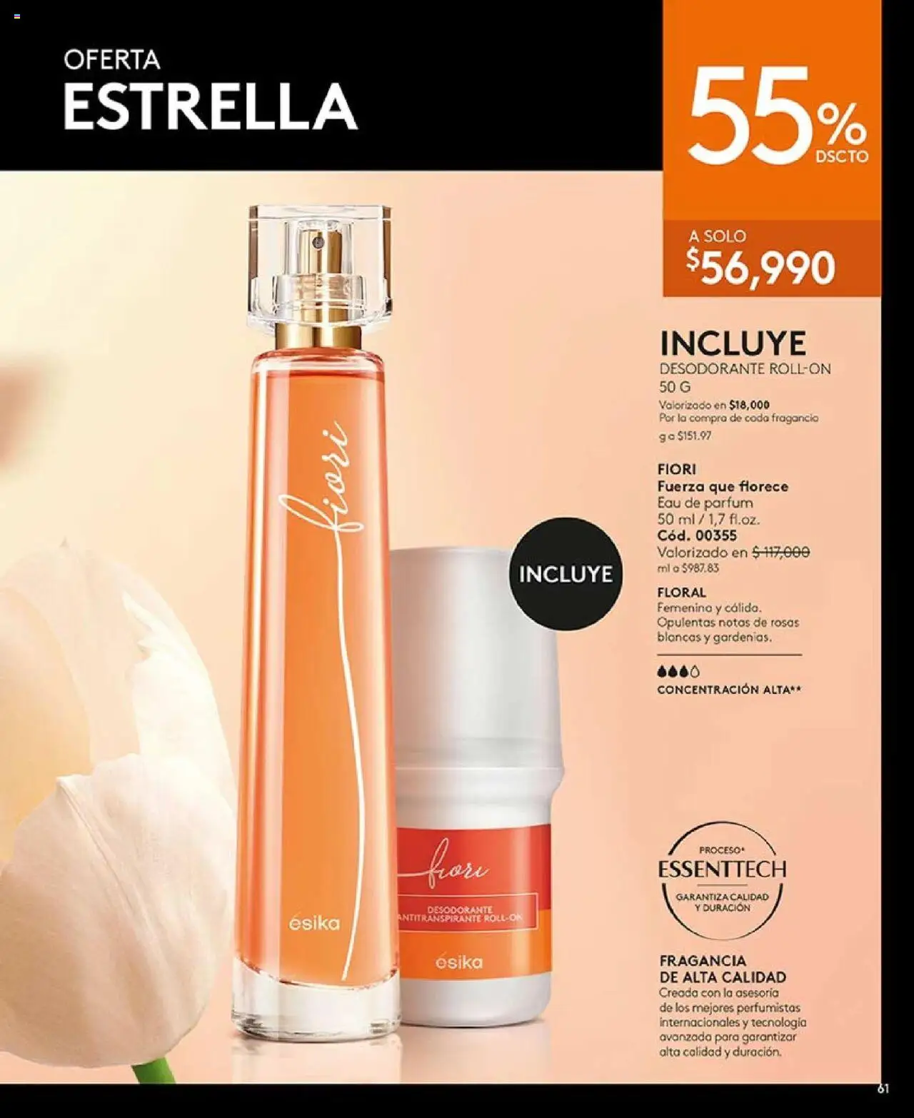 Ésika revista - valida desde el 16.06.2025 | Página: 61 | Productos: Fragancia, Desodorante, Antitranspirante