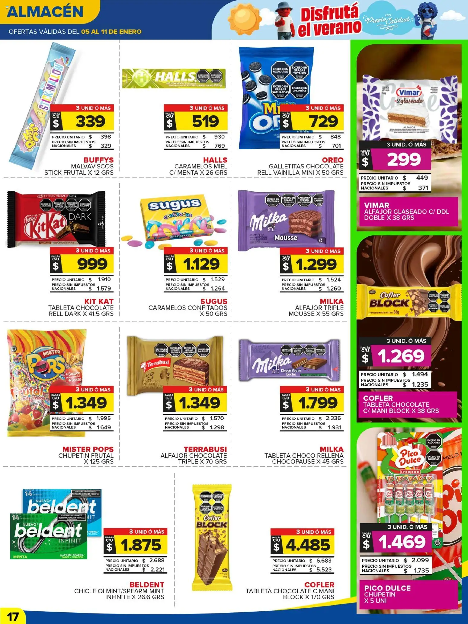 Carrefour Maxi catálogo │ válido desde el 05.01.2026 | Página: 18 | Productos: Tableta, Galletitas, Leche, Chicle