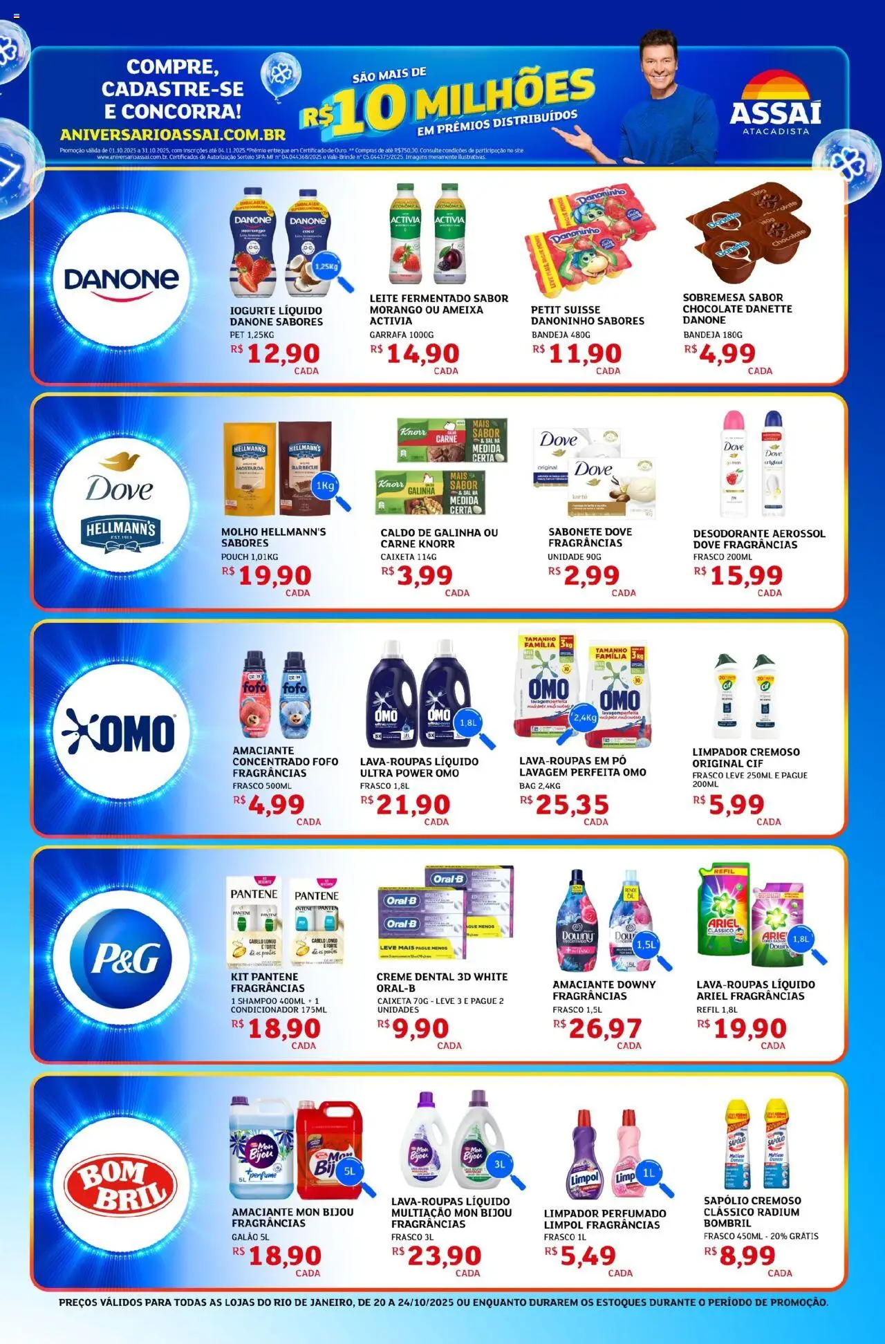 Assaí Atacadista Folheto - válido de 20.10.2025 | Página: 5 | Produtos: Perfume, Desodorante, Creme, Dove
