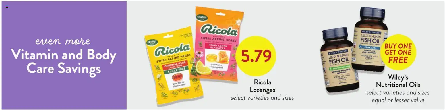 Fresh Thyme Weekly Ad - WI - valid from 21.01.2026 | Page: 7 | Products: Fish Oil, Couch, Sugar, Lemon