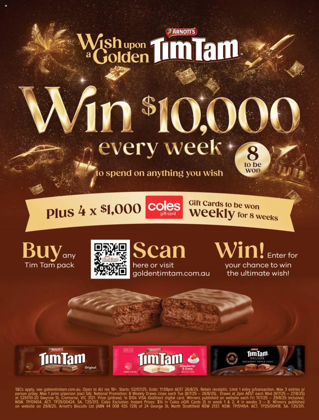 Coles catalogue - valid from 03.07.2025 | Page: 83 | Products: Strawberries, Cream, Biscuits, Digital