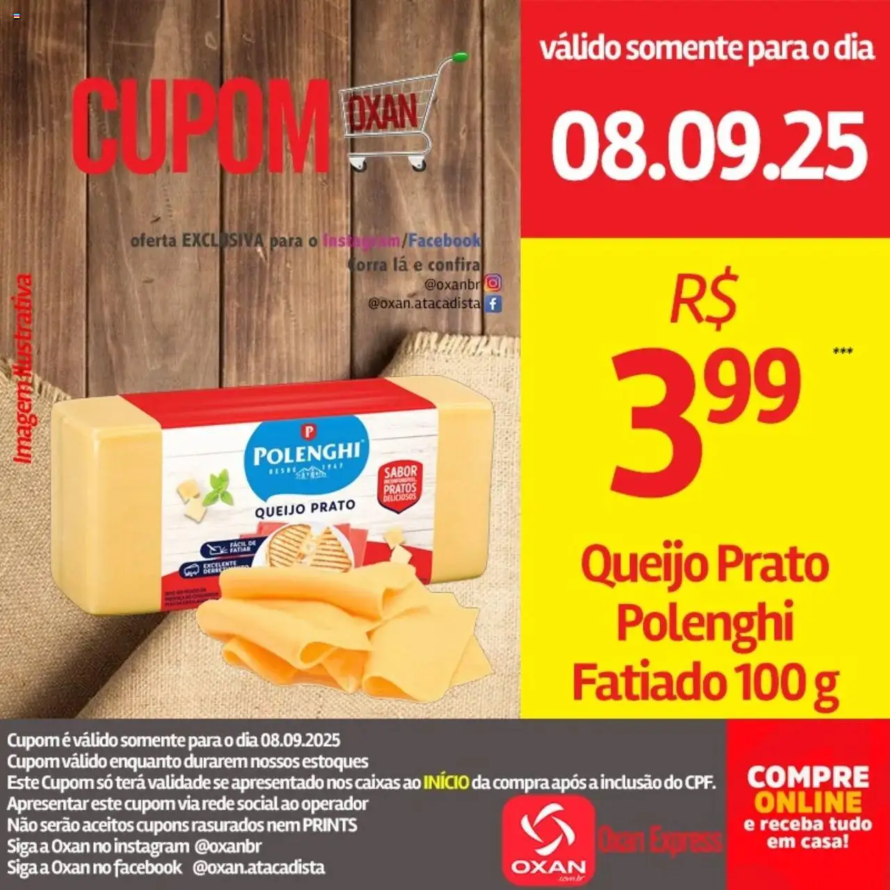 Oxan Atacadista Folheto - válido de 08.09.2025 | Página: 18 | Produtos: Queijo