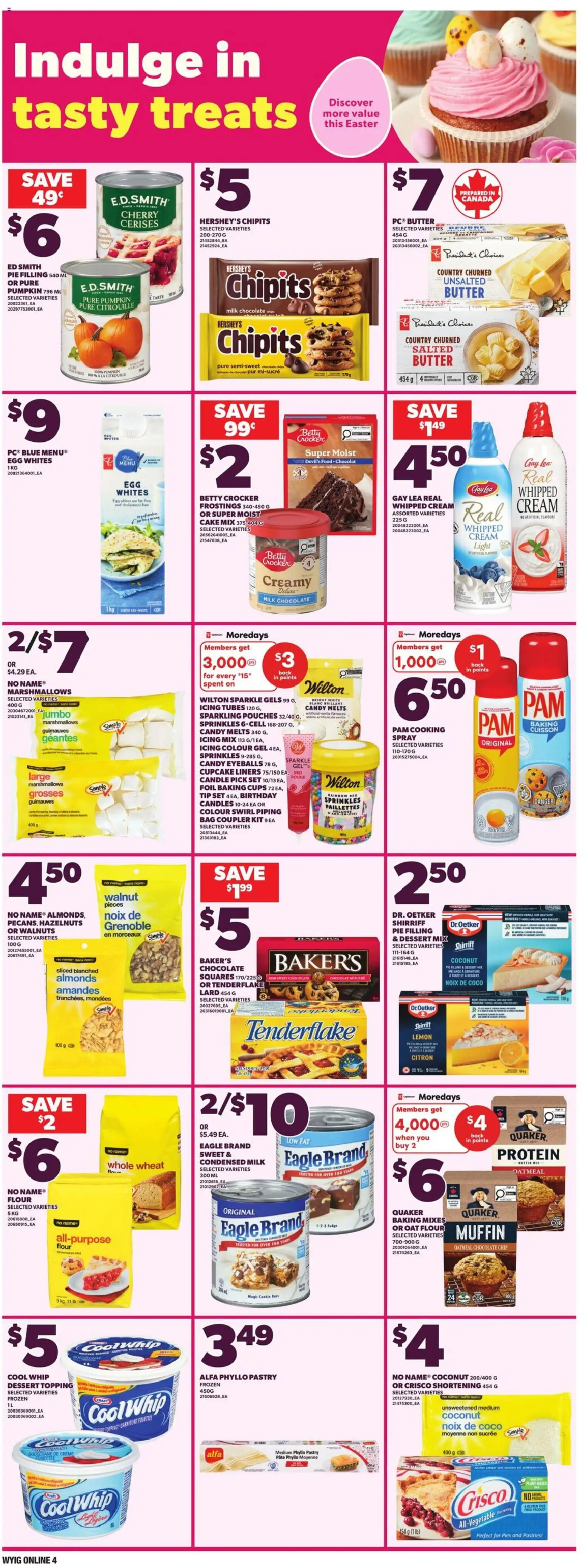 Loblaws flyer valid from 19.03.2026 | Page: 12 | Products: Cream, Milk, Chocolate, Pumpkin