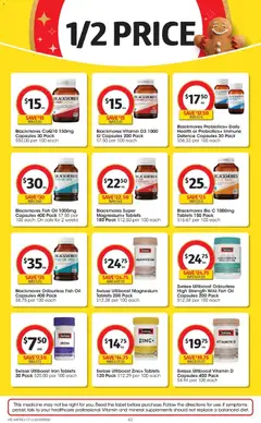 Preview of Coles Catalogue VIC - valid from 16.12.2025 | Page: 42 | Products: Fish, Cap, Fish oil, Iron