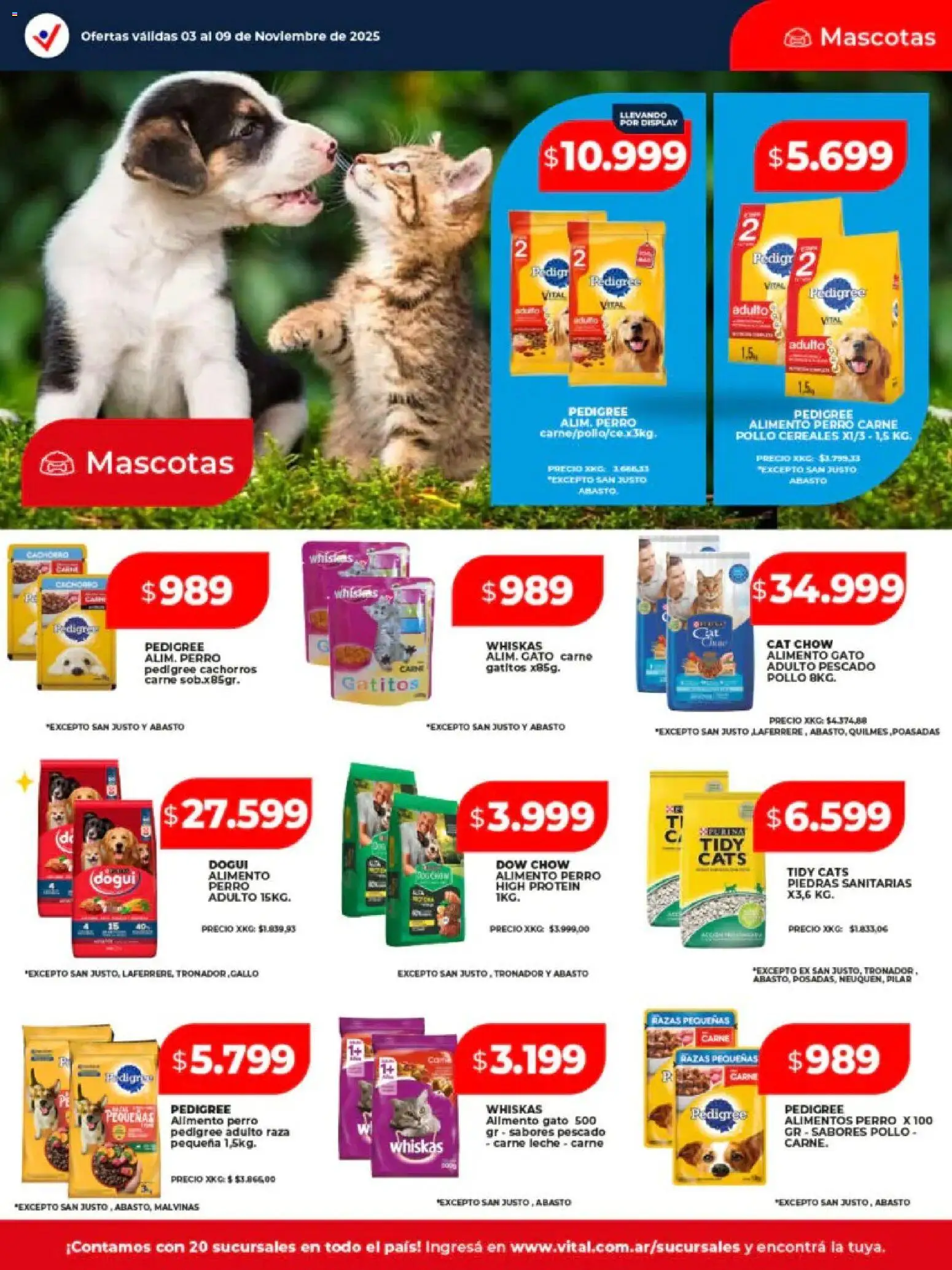 Vital - Ofertas - Bahía Blanca │ válido desde el 03.11.2025 | Página: 22 | Productos: Pollo, Pescado, Leche, Cereales