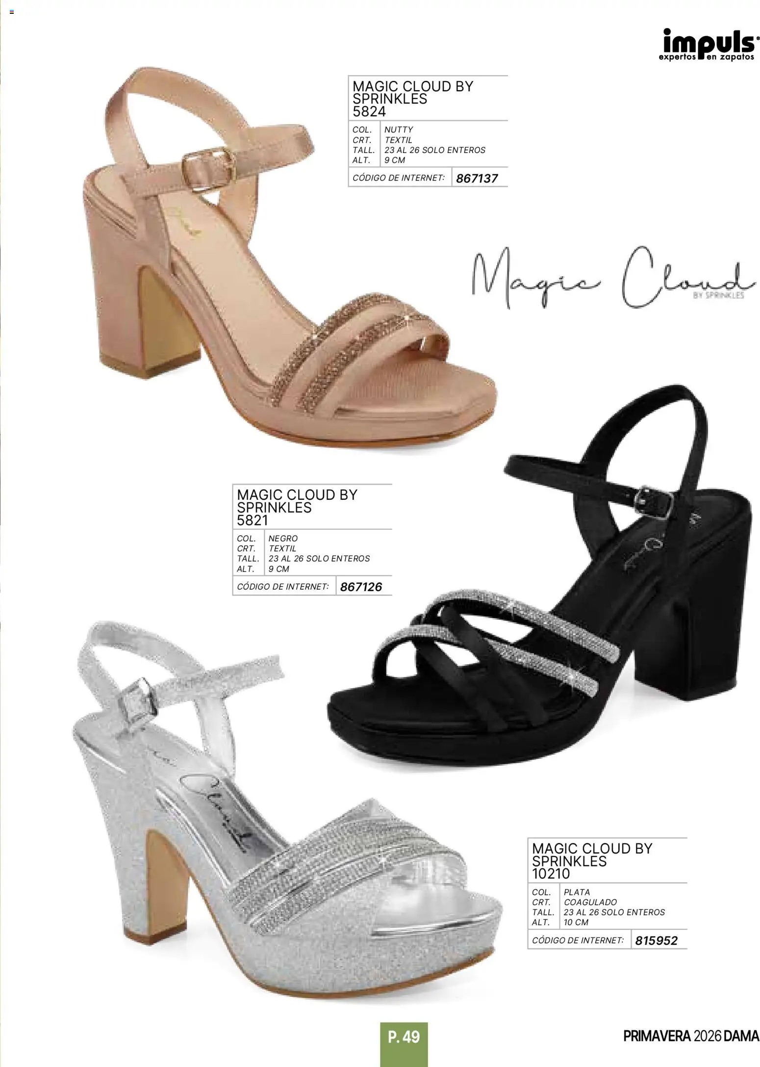 Nuevas ofertas de Impuls válidas en toda la República Mexicana desde el 01.01.2026. ¡Encuentra las mejores ofertas en Impuls catálogo Primavera! | Página: 51 | Productos: Zapatos