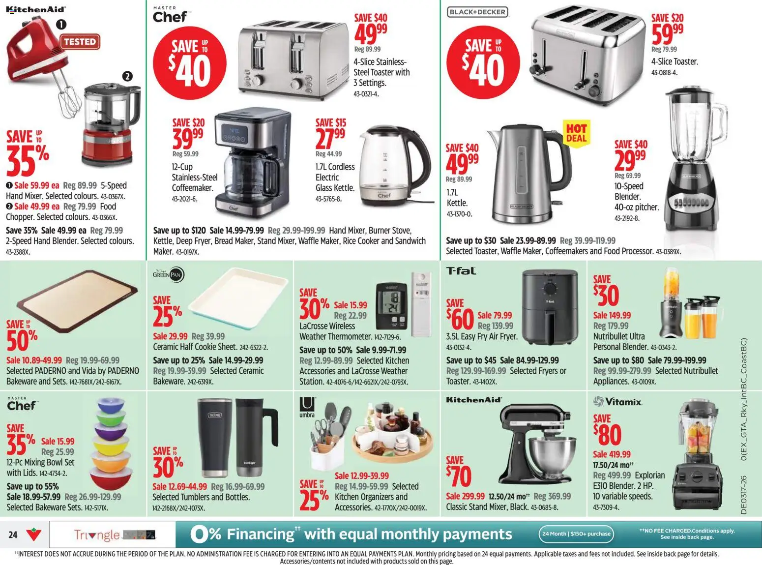 Canadian Tire flyer valid from 23.04.2026 | Page: 24 | Products: Rice, Toaster, Cooker, Bread