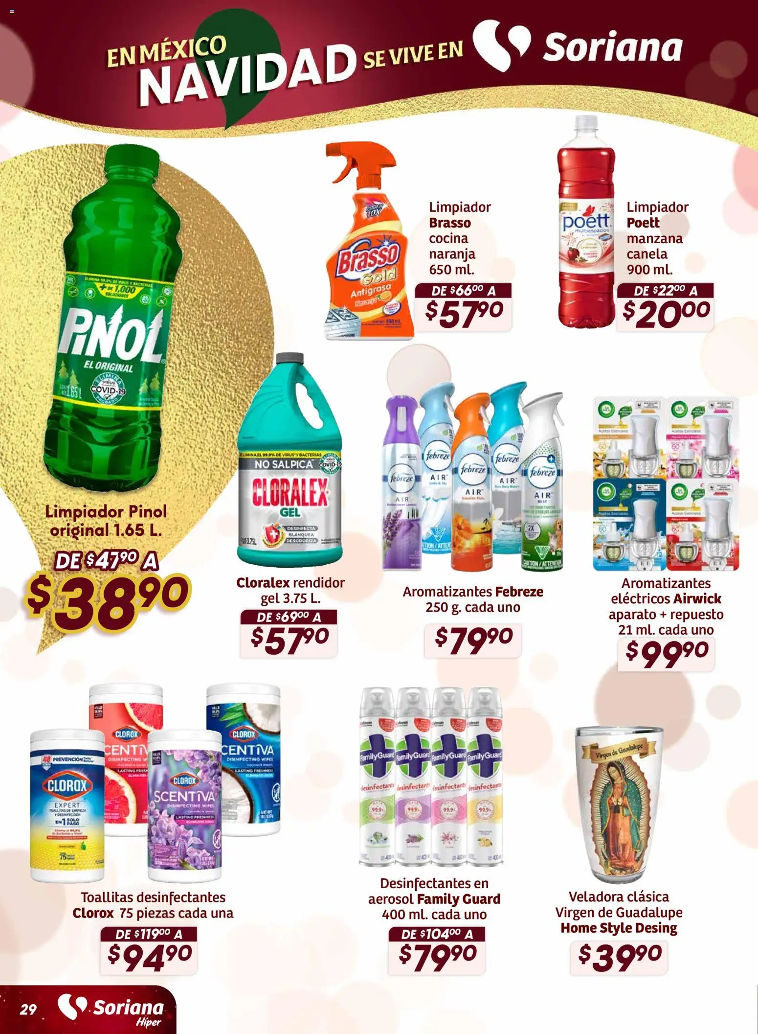 Nuevas ofertas de Soriana válidas en toda la República Mexicana desde el 27.11.2025. ¡Encuentra las mejores ofertas en Soriana - Preciazazaso Híper: Chih, Coah, Dur, NL, SLP, Tamps, Zac! | Página: 30 | Productos: Manzana, Limpiador, Desinfectante, Cocina