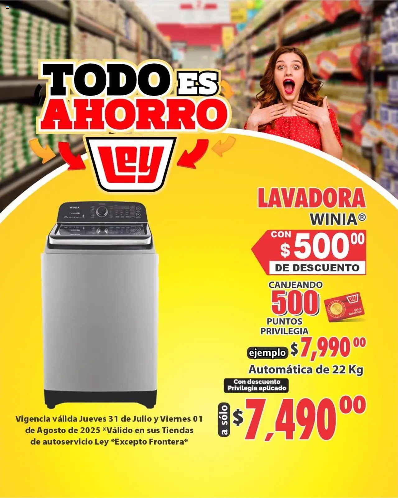 Nuevas ofertas de Casa Ley válidas en toda la República Mexicana desde el 31.07.2025. ¡Encuentra las mejores ofertas en Casa Ley - Folleto Todo es Ahorro ! | Página: 2 | Productos: Lavadora