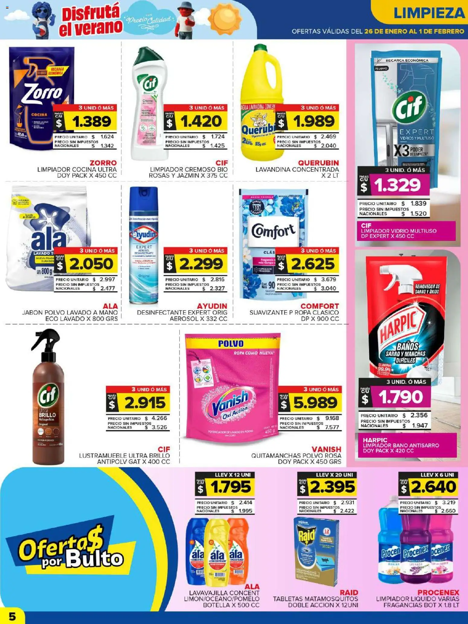 Carrefour Maxi catálogo │ válido desde el 26.01.2026 | Página: 5 | Productos: Lavandina, Cocina, Ropa, Suavizante