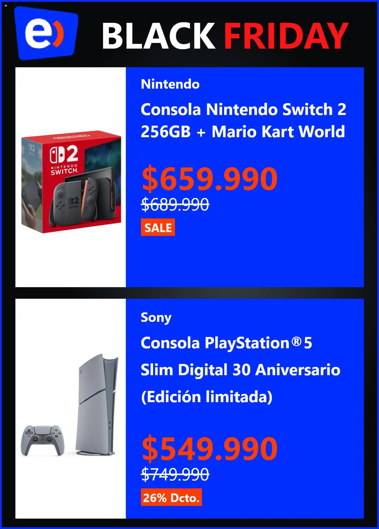 Black Friday Entel │ válido desde el 26.11.2025 | Página: 2 | Productos: Playstation