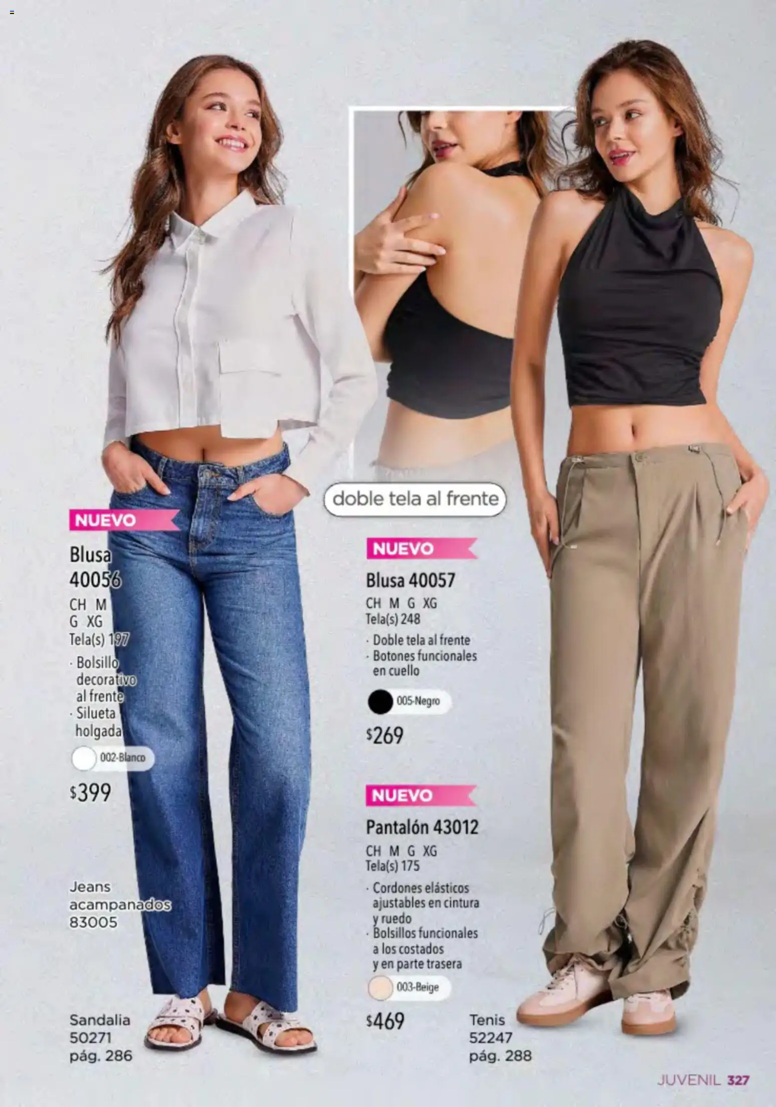 Nuevas ofertas de Ilusión válidas en toda la República Mexicana desde el 01.03.2026. ¡Encuentra las mejores ofertas en Ilusión catálogo Primavera! | Página: 329 | Productos: Blusa, Tenis, Cordones