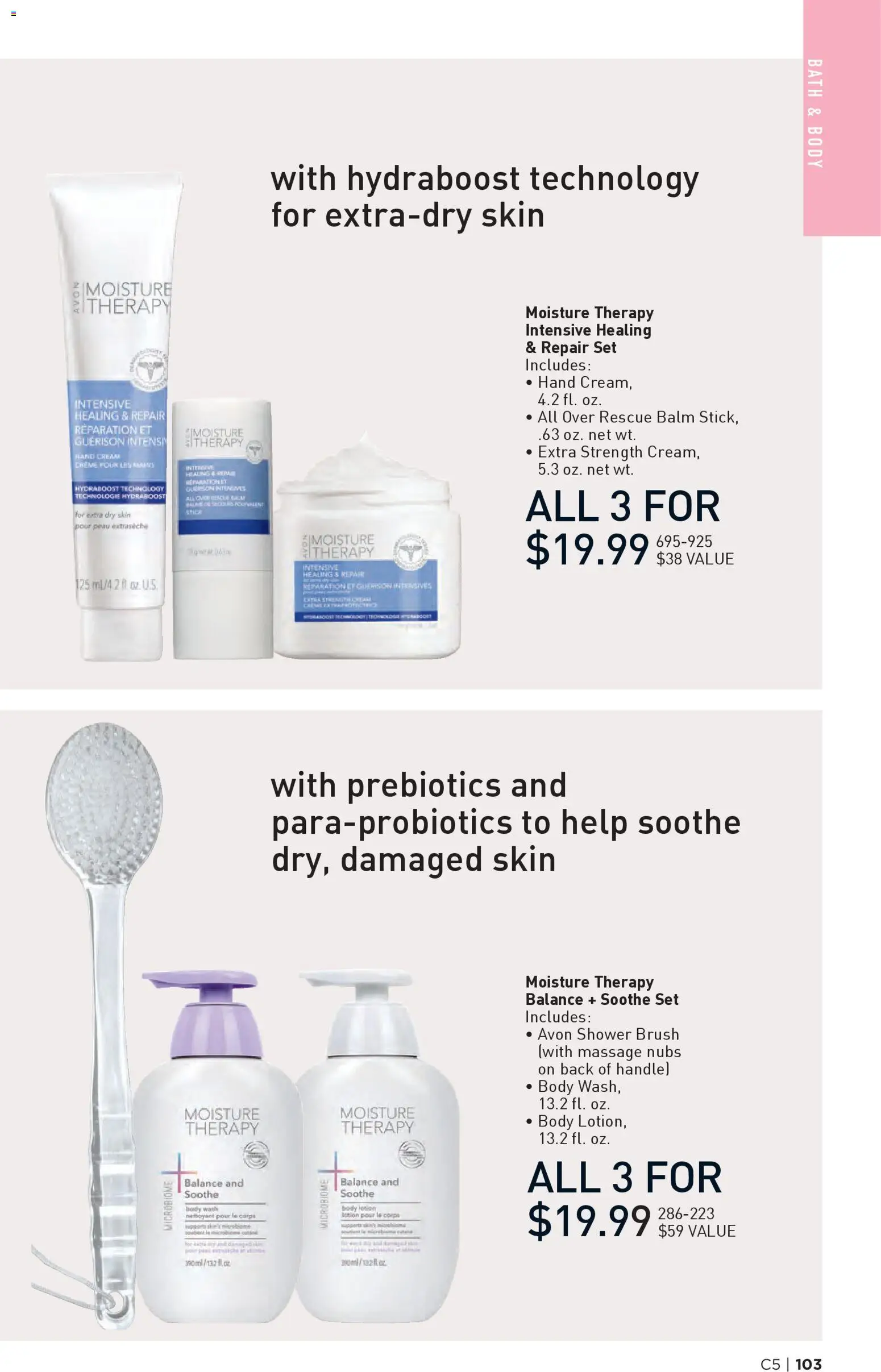Avon Brochure - valid from 25.02.2026 | Page: 103 | Products: Bath, Shower, Brush, Cream