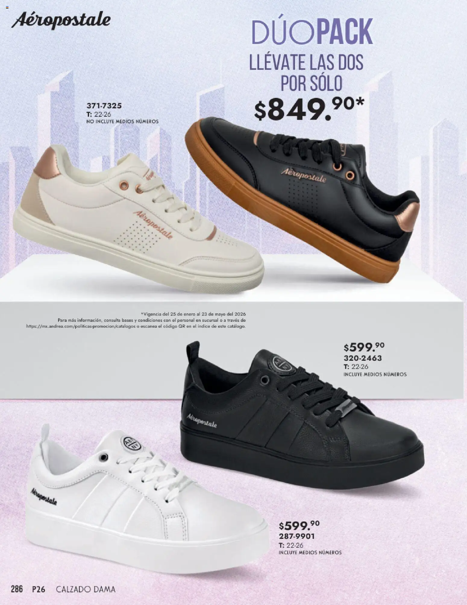 Nuevas ofertas de Andrea válidas en toda la República Mexicana desde el 25.01.2026. ¡Encuentra las mejores ofertas en Andrea catálogo Calzado Dama! | Página: 286