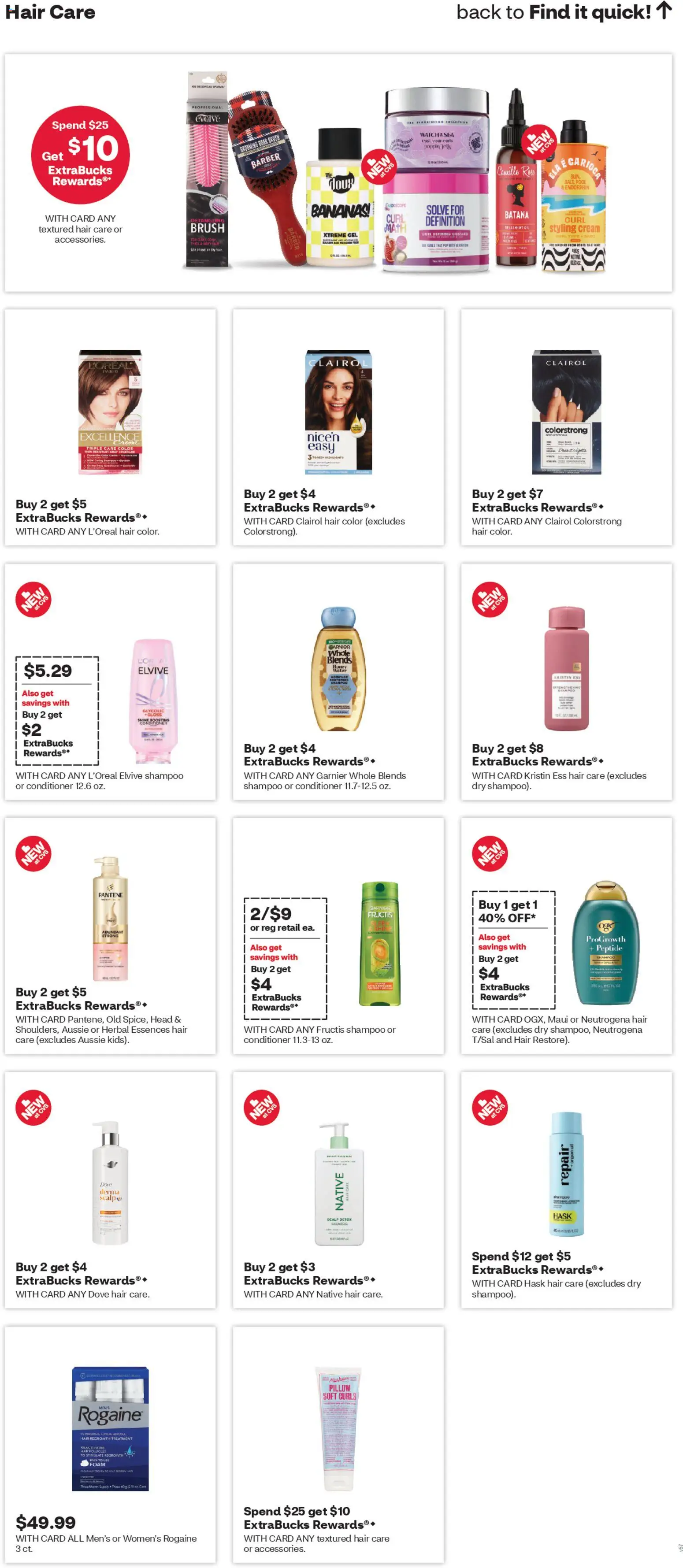 CVS Pharmacy Weekly Ad - WA - valid from 22.02.2026 | Page: 13 | Products: Brush, Shampoo, Conditioner, Water