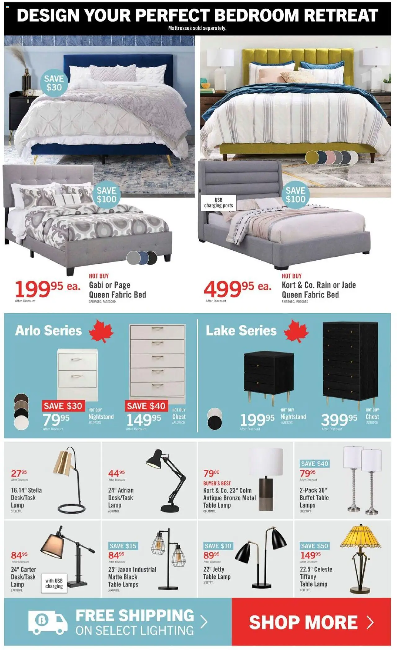 The Brick flyer valid from 19.09.2025 | Page: 16 | Products: Bed, Table, Lamp