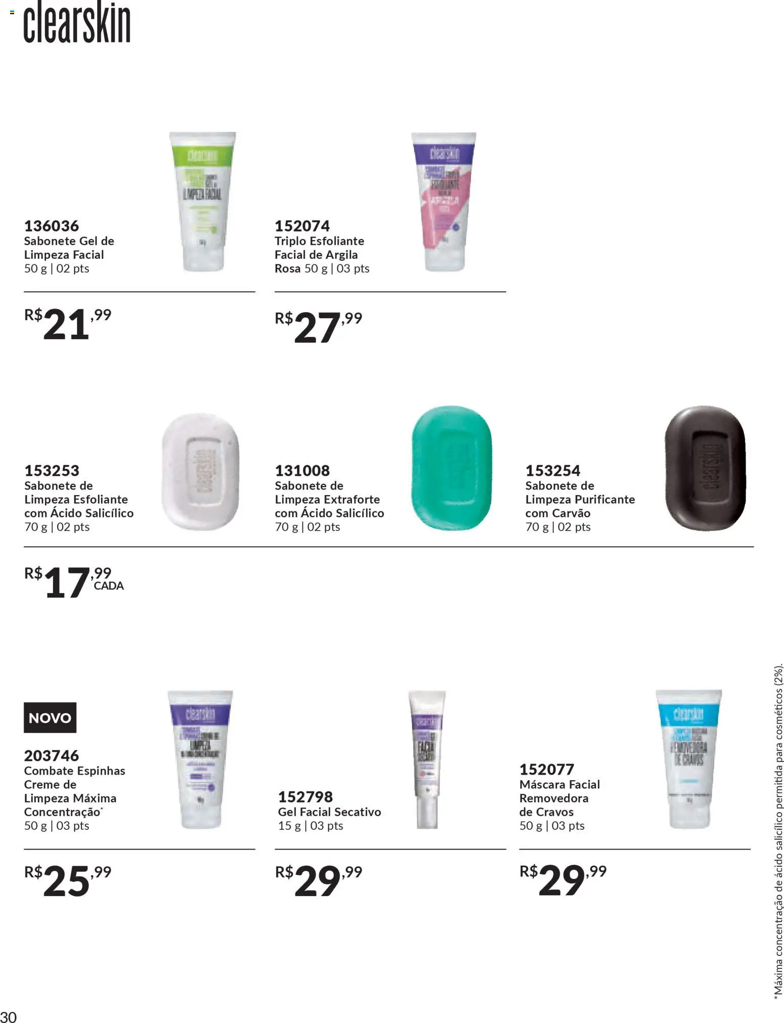 Avon Folheto - válido de 15.01.2026 | Página: 30 | Produtos: Argila, Máscara facial, Creme, Sabonete