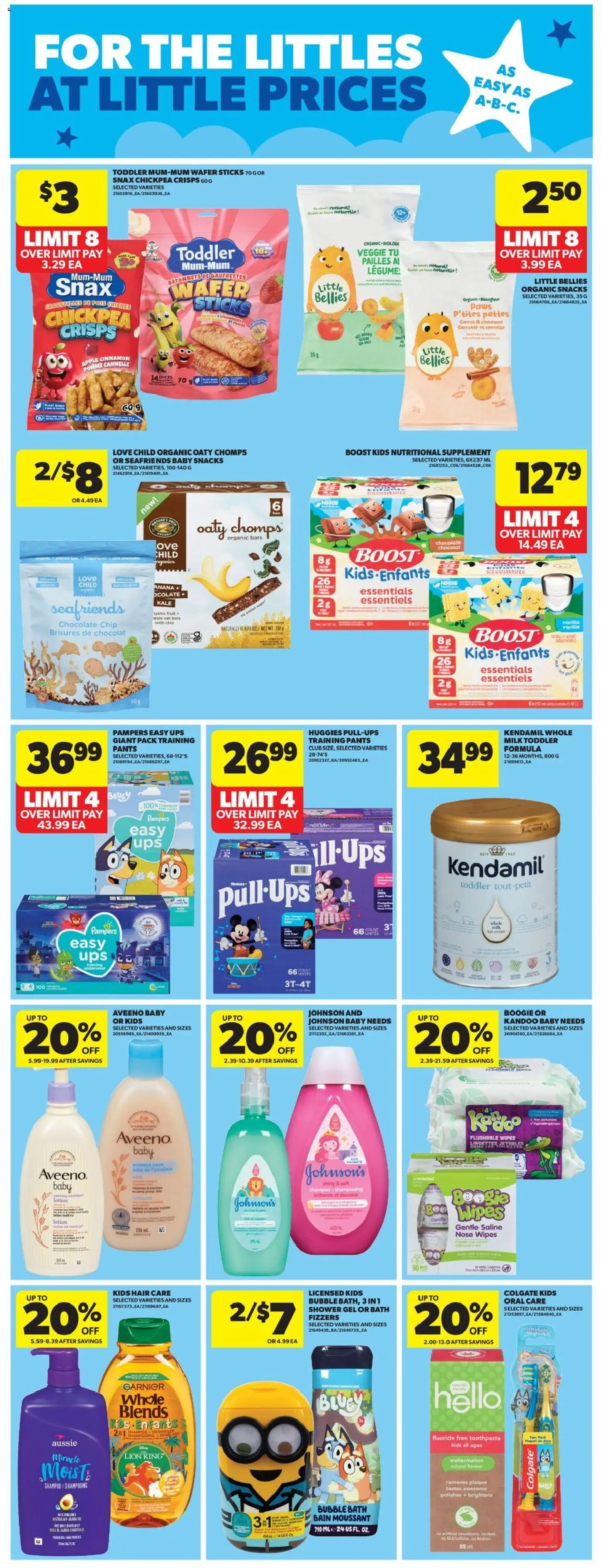 Real Canadian Superstore flyer valid from 22.01.2026 | Page: 25 | Products: Carrot, Toothpaste, Bath, Pants