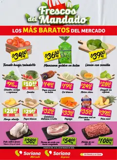 Vista previa de Soriana Frescos del Mandado Mercado: Tamaulipas, nuevo folleto de la tienda, válido en México a partir del 24.03.2026