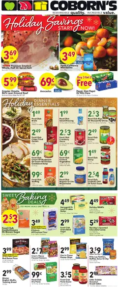 Preview of Coborn's weekly ads valid from 10.12.2025