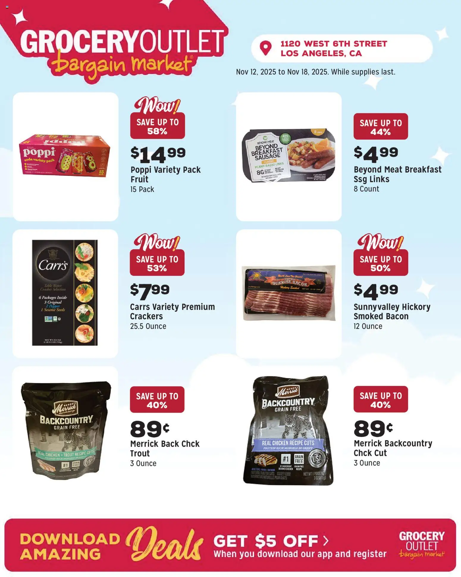 Grocery Outlet Weekly Ad - CA - valid from 12.11.2025 | Page: 8 | Products: Sausage