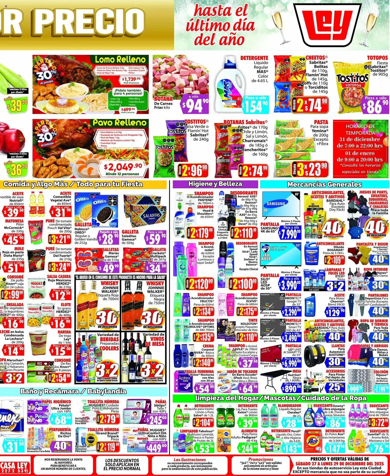 Nuevas ofertas de Casa Ley válidas en toda la República Mexicana desde el 27.12.2025. ¡Encuentra las mejores ofertas en Casa Ley folleto El Mejor Precio La Paz! | Página: 2 | Productos: Crema, Tomate, Suavizante, Barra