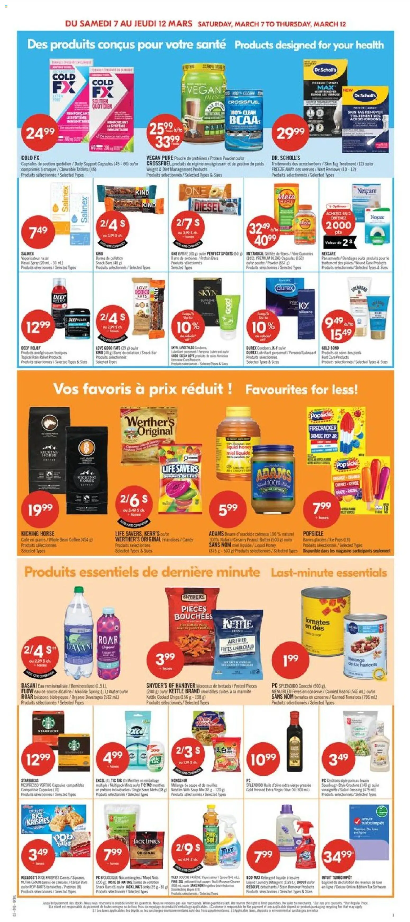 Pharmaprix flyer valid from 06.03.2026 | Page: 11 | Products: Noodles, Chips, Salad, Stain remover