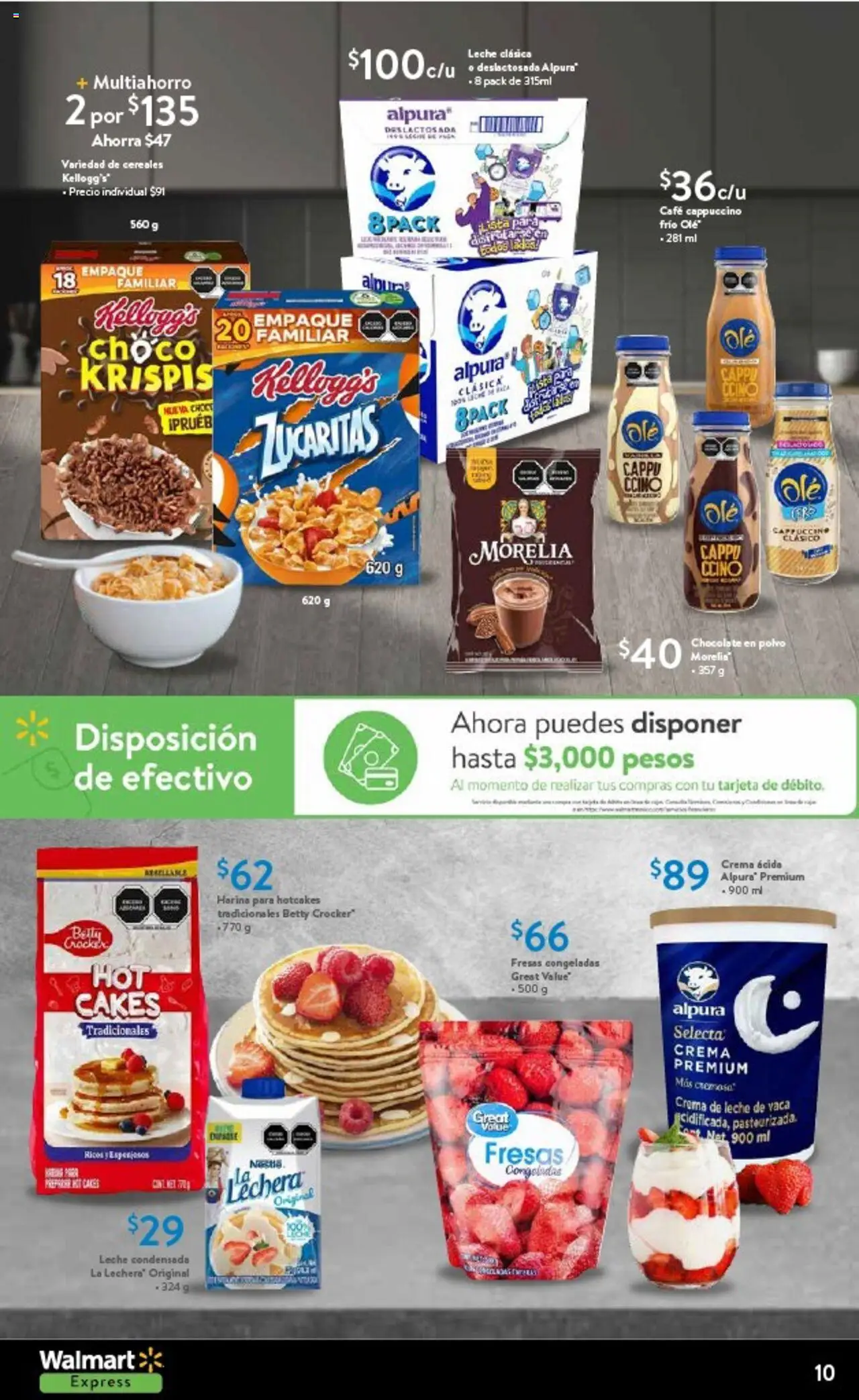 Nuevas ofertas de Walmart Express válidas en toda la República Mexicana desde el 14.08.2025. ¡Encuentra las mejores ofertas en Walmart Express - Folleto! | Página: 10 | Productos: Leche, Café, Chocolate, Polvo