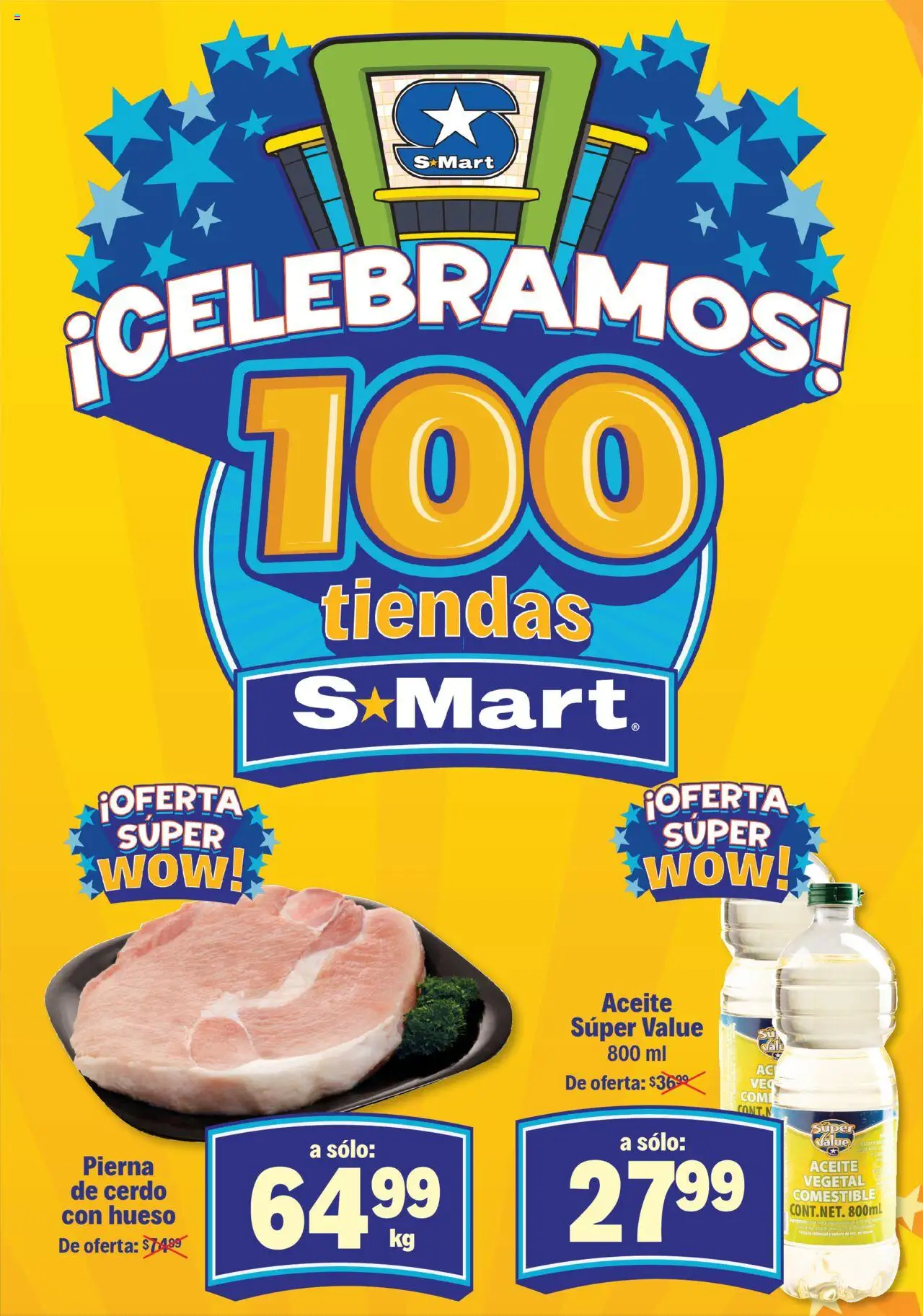 Nuevas ofertas de S-Mart válidas en toda la República Mexicana desde el 16.09.2025. ¡Encuentra las mejores ofertas en S-Mart - Folleto - Monterrey! | Página: 2 | Productos: Aceite, Cerdo