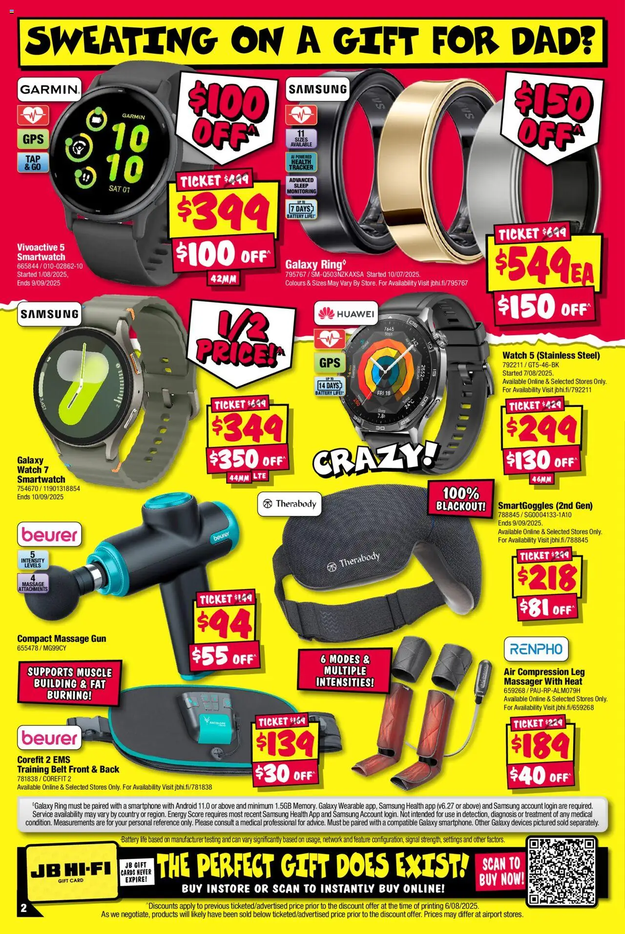 JB Hi-Fi catalogue - valid from 25.08.2025 | Page: 2 | Products: Belt, Smartphone, Watch, Treatment