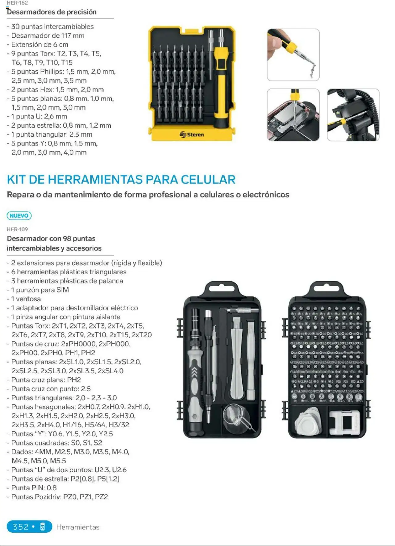Nuevas ofertas de Steren válidas en toda la República Mexicana desde el 01.01.2025. ¡Encuentra las mejores ofertas en Steren catálogo! | Página: 370 | Productos: Extensión, Adaptador, Flexible, Destornillador