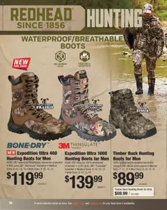 Preview of Cabela's weekly ads valid from 11.08.2025 | Page: 76 | Products: Hunting Boots, Boots