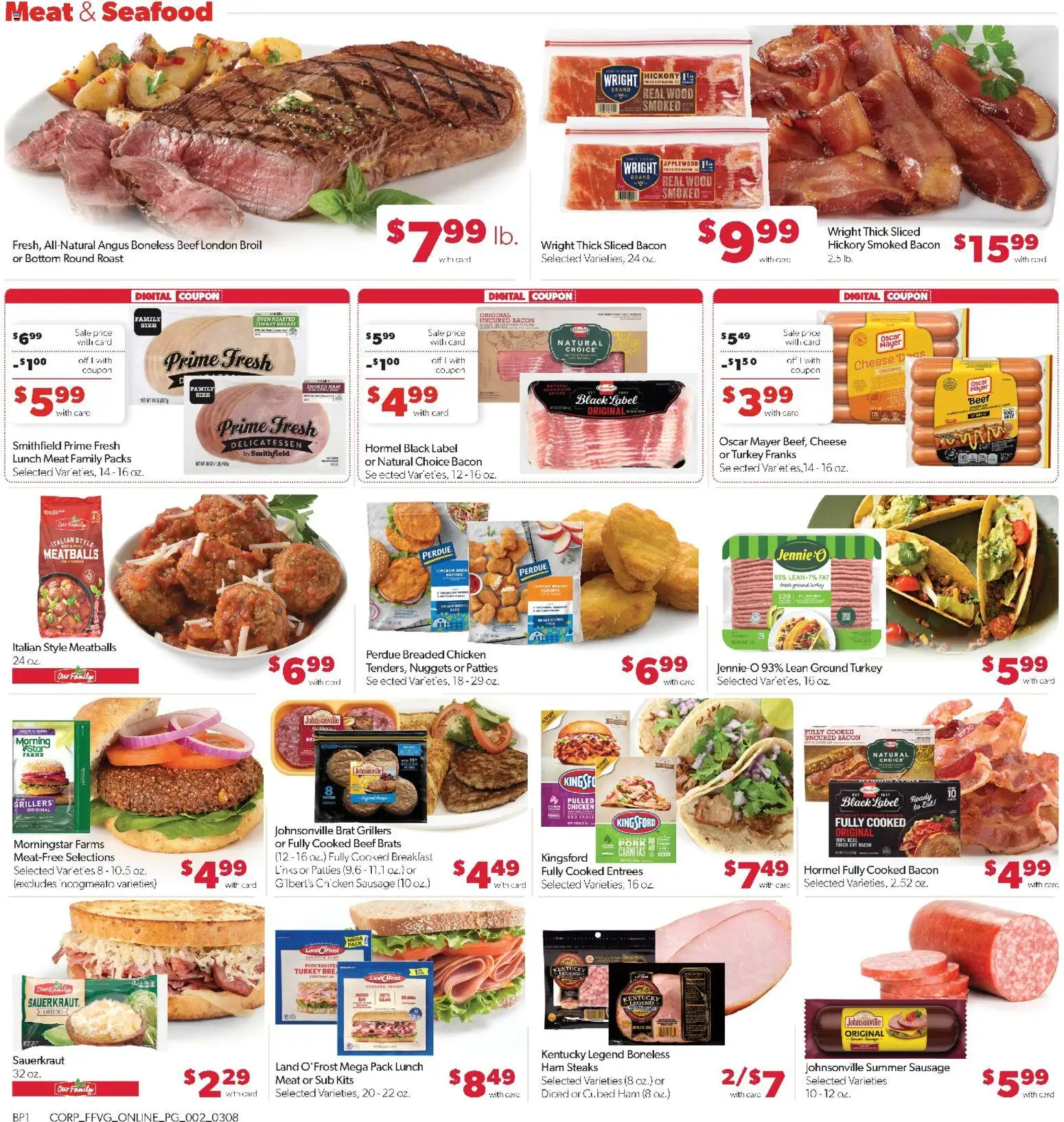 Family Fare Weekly Ad - MI - valid from 08.03.2026 | Page: 6 | Products: Cheese, Ham, Beef, Sausage