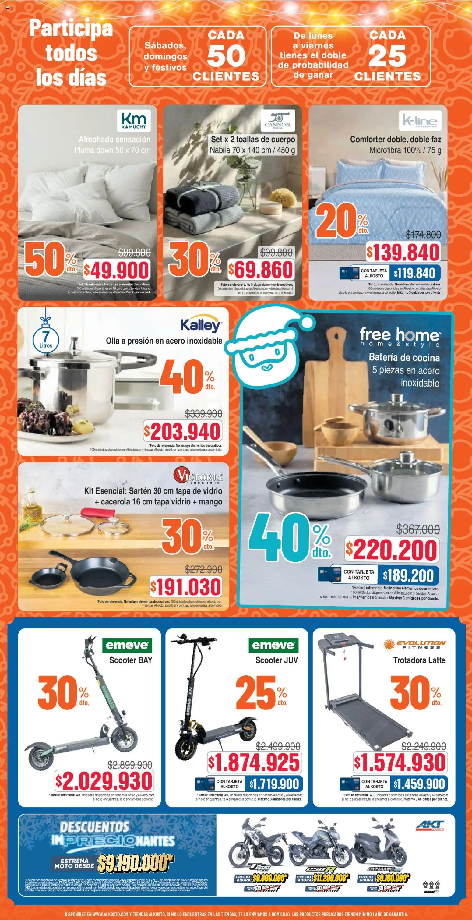 Alkosto revista - valida desde el 13.12.2025 | Página: 7 | Productos: Té, Cocina, Mango, Batería