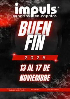Vista previa de Impuls Buen Fin aviso, nuevo folleto de la tienda, válido en México a partir del 29.10.2025