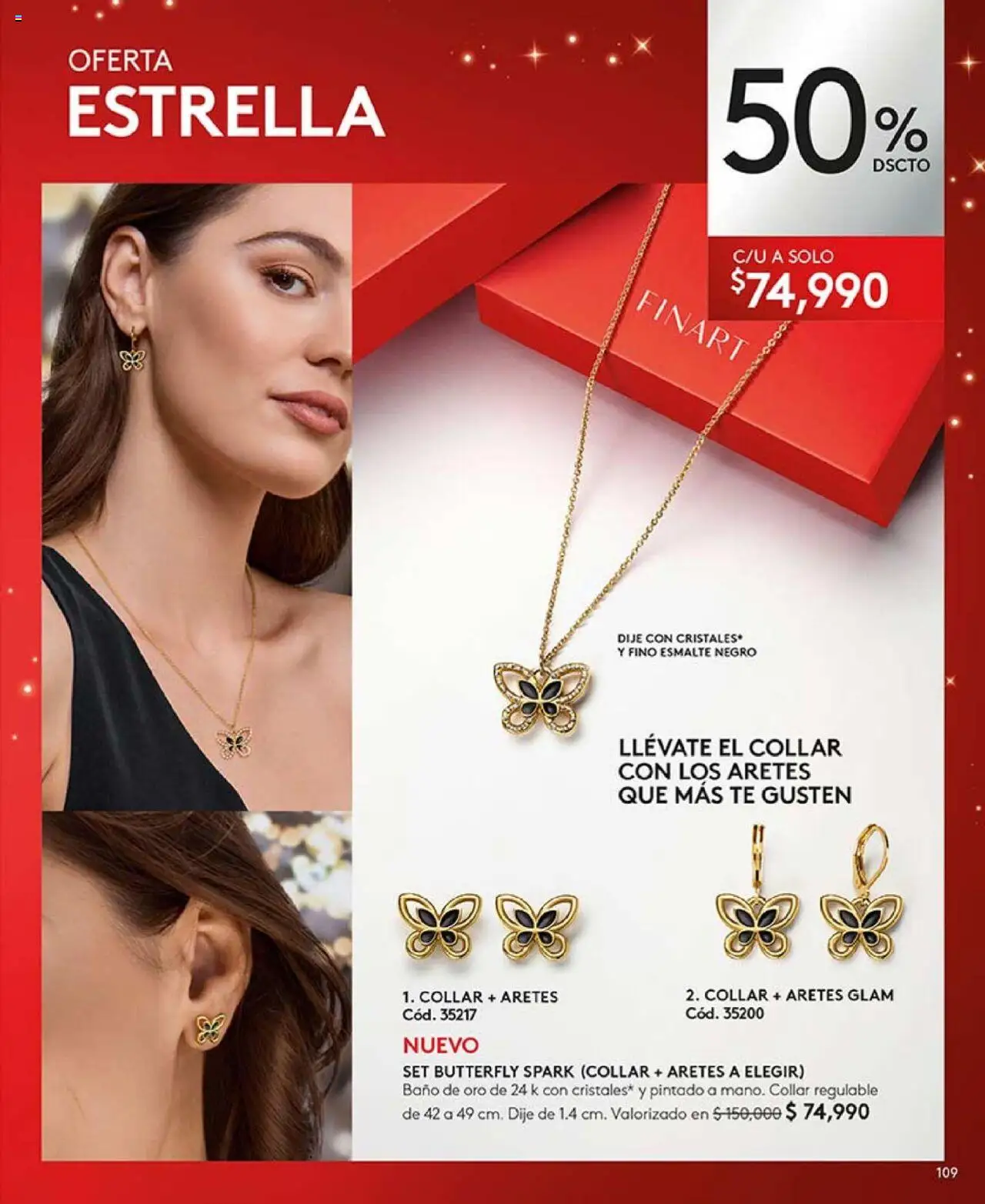 Ésika revista - valida desde el 14.10.2025 | Página: 109 | Productos: Té, Aretes, Collar, Dije