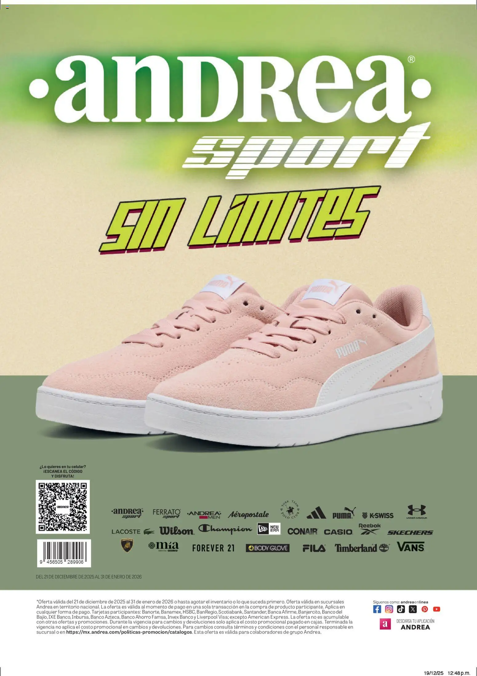 Nuevas ofertas de Andrea válidas en toda la República Mexicana desde el 21.12.2025. ¡Encuentra las mejores ofertas en Andrea catálogo Cumple tus Propósitos! | Página: 72 | Productos: Banco