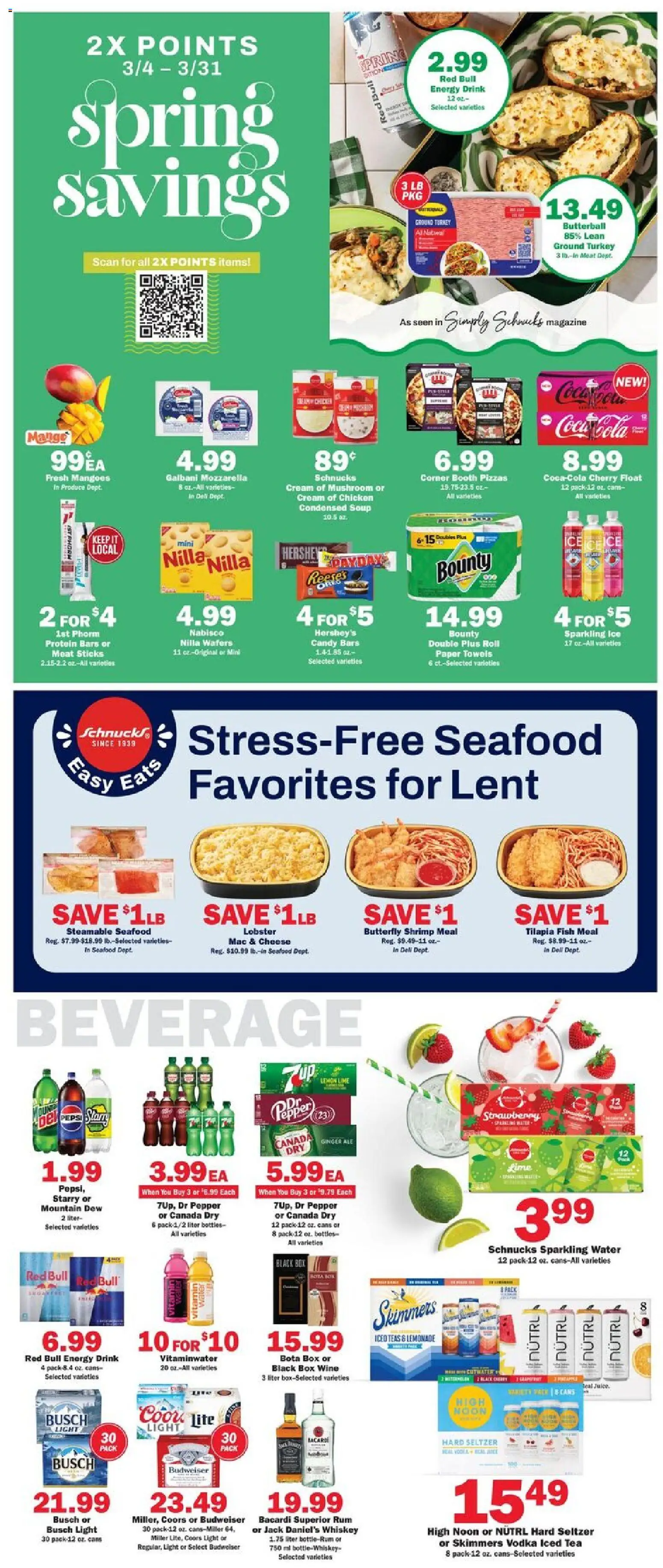 Schnucks Weekly Print Ad - IL - valid from 04.03.2026 | Page: 3 | Products: Cheese, Wine, Whiskey, Water