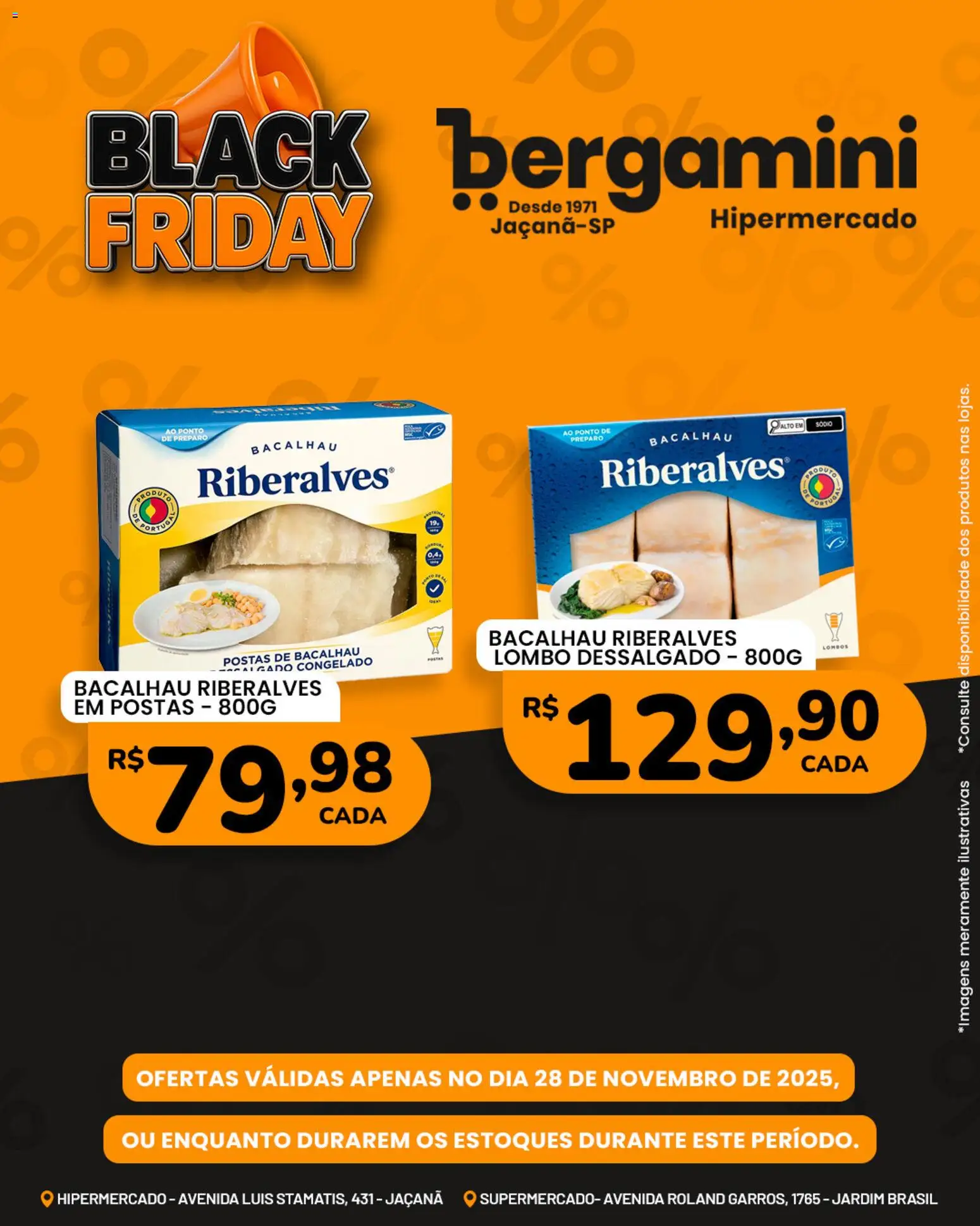Supermercado Bergamini Folheto - válido de 28.11.2025 | Página: 11 | Produtos: Bacalhau, Lombo