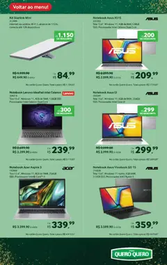 Lojas Quero-Quero - Ofertas atuais - Pré-Visualização do folheto da loja Lojas Quero-Quero, válido de 03.12.2025 | Página: 28 | Produtos: Notebook, Processador, Tela