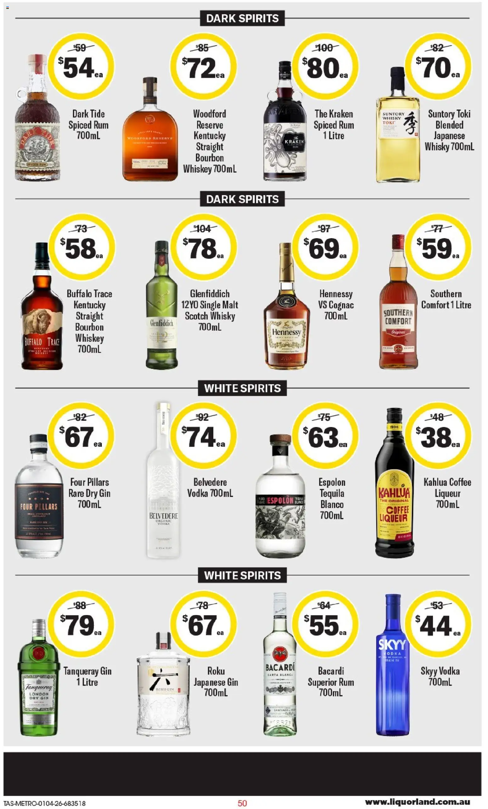 Coles catalogue - valid from 01.04.2026 | Page: 50 | Products: Coffee, Gin, Whiskey, Scotch