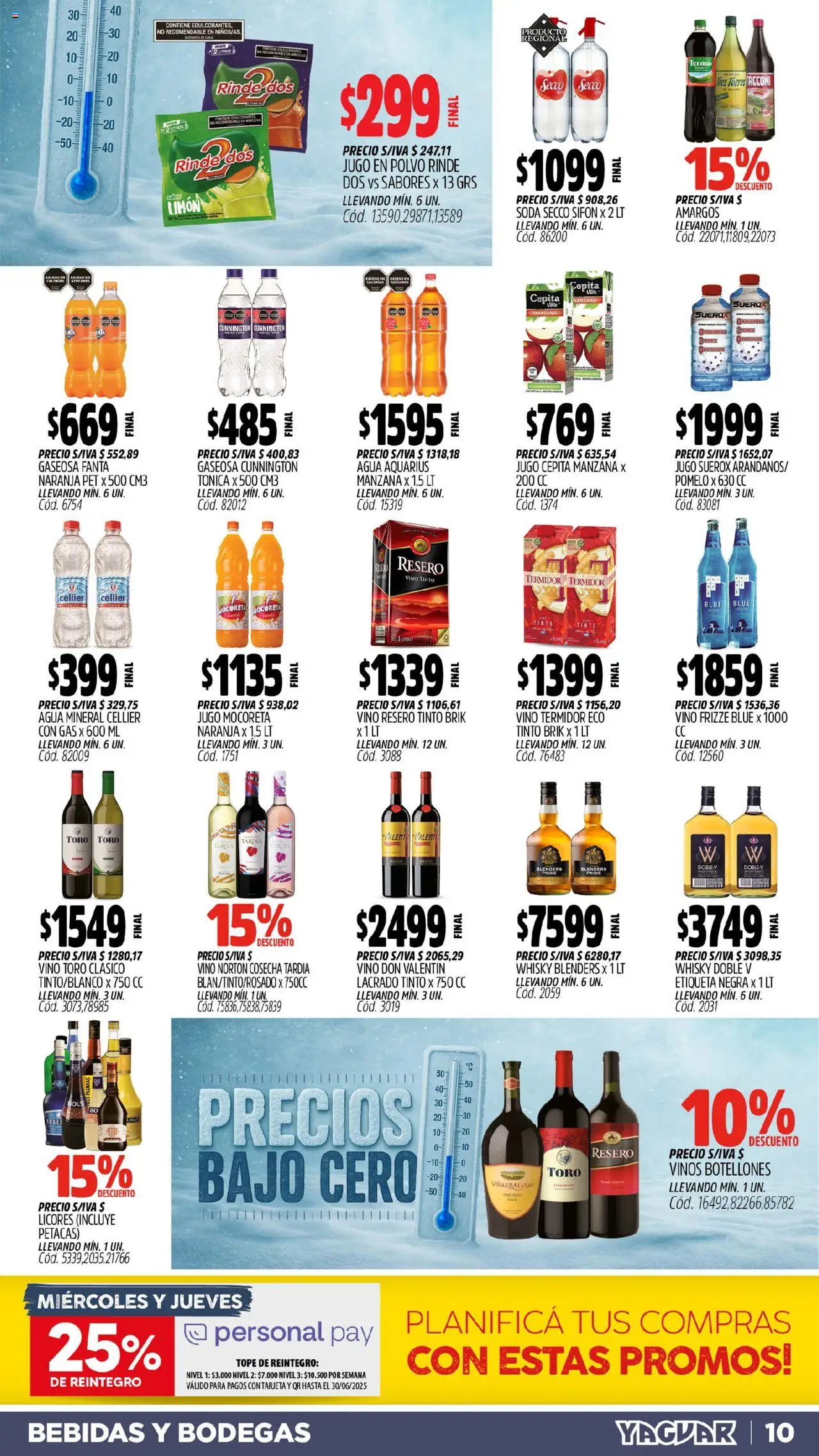 Yaguar - Mar del Plata │ válido desde el 16.06.2025 | Página: 9 | Productos: Whisky, Polvo, Manzana, Vino