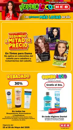 Nuevas ofertas de H-E-B válidas en toda la República Mexicana desde el 23.05.2025. ¡Encuentra las mejores ofertas en H-E-B folleto! | Página: 6 | Productos: Tintura, Brillo, Chocolate, Mascarilla