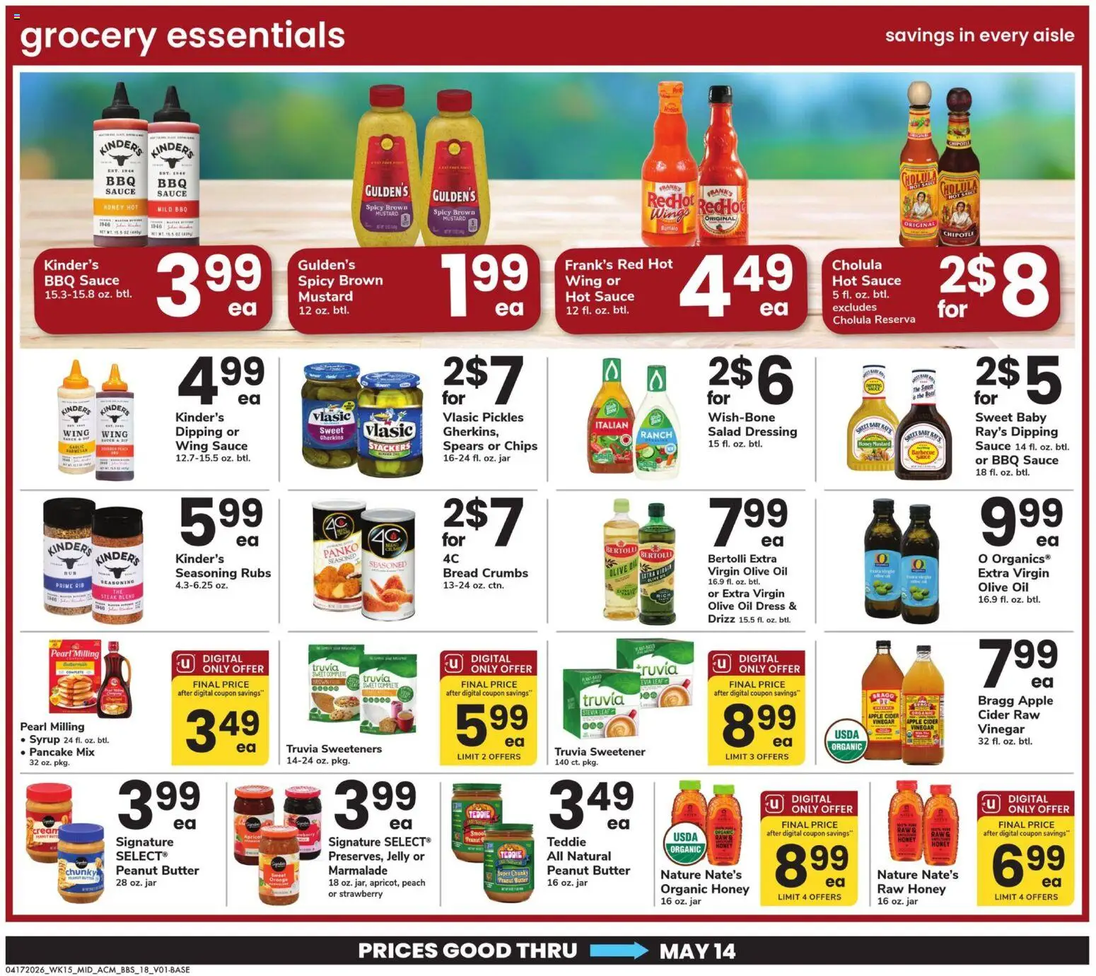 Acme Big Book of Savings - valid from 17.04.2026 | Page: 18 | Products: Vinegar, Bread, Chips, Salad