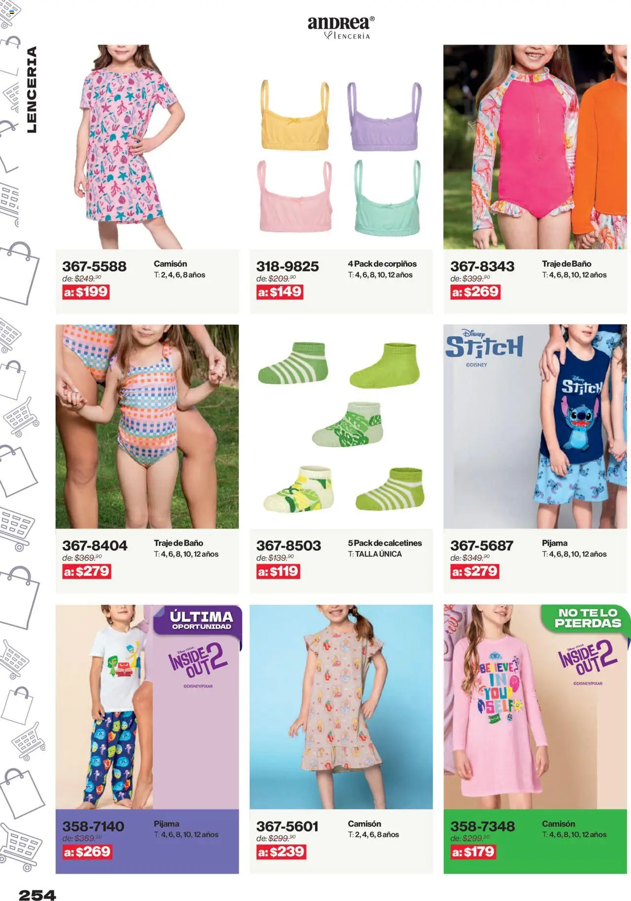 Nuevas ofertas de Andrea válidas en toda la República Mexicana desde el 10.08.2025. ¡Encuentra las mejores ofertas en Andrea - Catálogo Outlet! | Página: 254 | Productos: Pijama, Traje de baño, Lenceria, Camisón